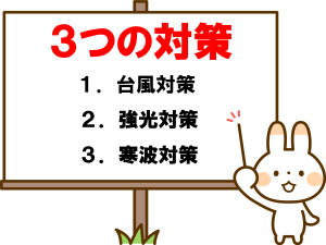 コーヒー栽培３つの対策