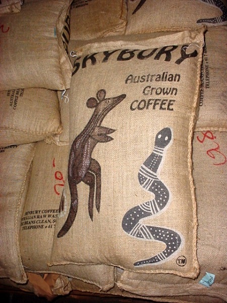 オーストラリア産コーヒー　麻袋